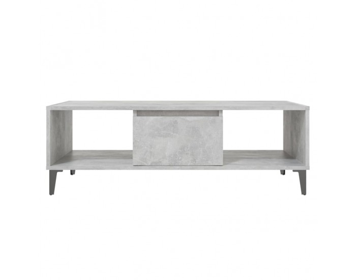 Sonata H Маса за кафе, бетонно сива, 103,5x60x35 см, инженерно дърво