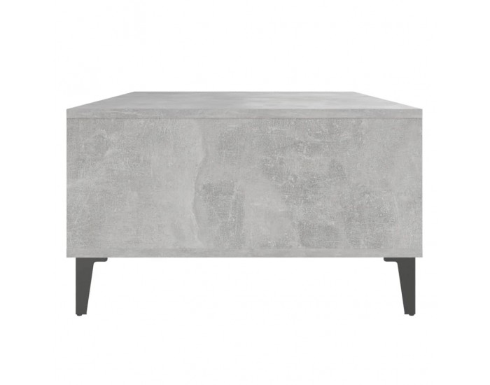 Sonata H Маса за кафе, бетонно сива, 103,5x60x35 см, инженерно дърво