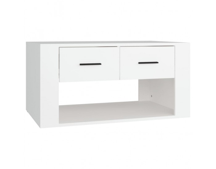 Sonata H Маса за кафе, бяла, 80x50x40 см, инженерно дърво