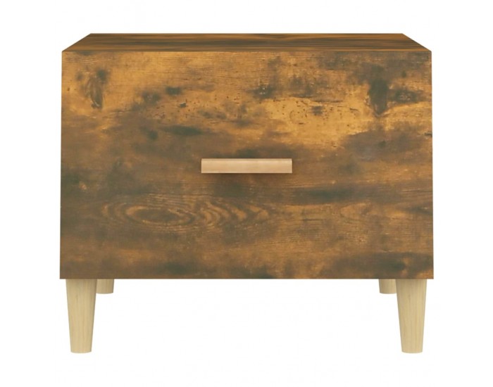 Sonata H Кафе маса, опушен дъб, 50x50x40 см, инженерно дърво