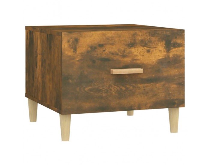 Sonata H Кафе маса, опушен дъб, 50x50x40 см, инженерно дърво