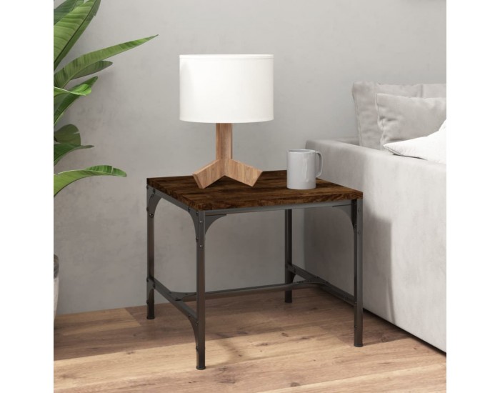 Sonata H Странична маса, опушен дъб, 40x40x35 см, инженерно дърво