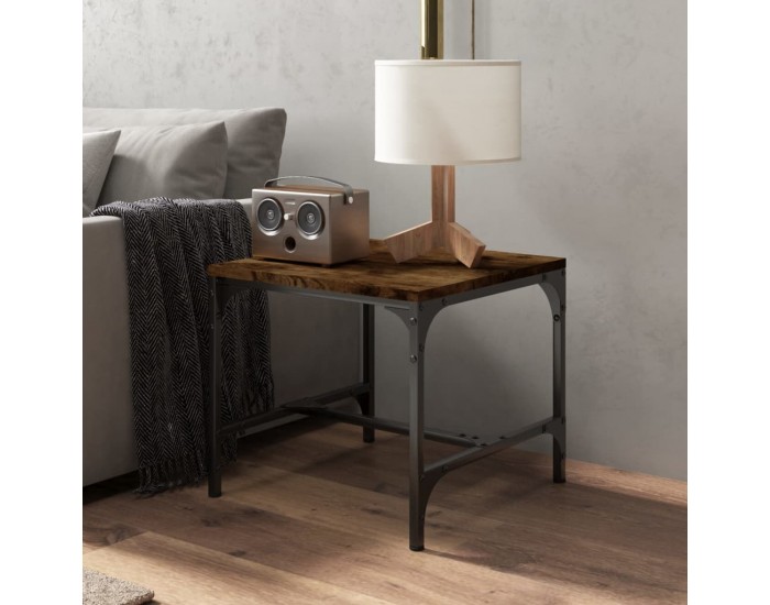 Sonata H Странична маса, опушен дъб, 40x40x35 см, инженерно дърво