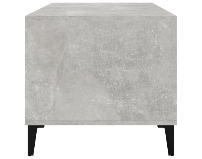 Sonata H Кафе маса, бетонно сива, 90x49x45 см, инженерно дърво