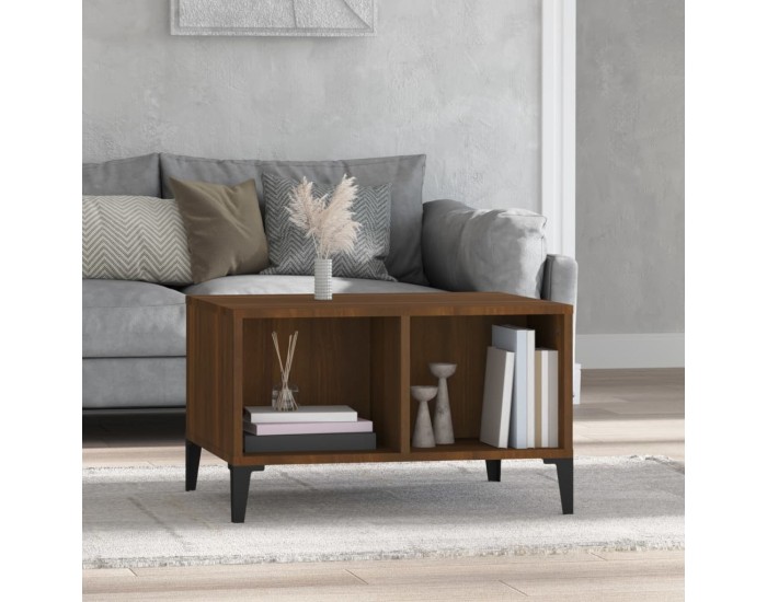 Sonata H Кафе маса, кафяв дъб, 60x50x36,5 см, инженерно дърво