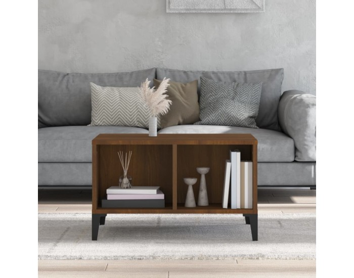 Sonata H Кафе маса, кафяв дъб, 60x50x36,5 см, инженерно дърво