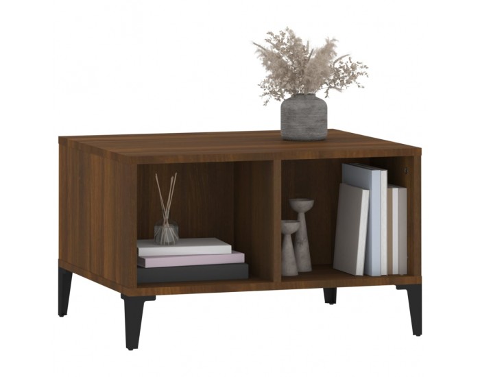 Sonata H Кафе маса, кафяв дъб, 60x50x36,5 см, инженерно дърво