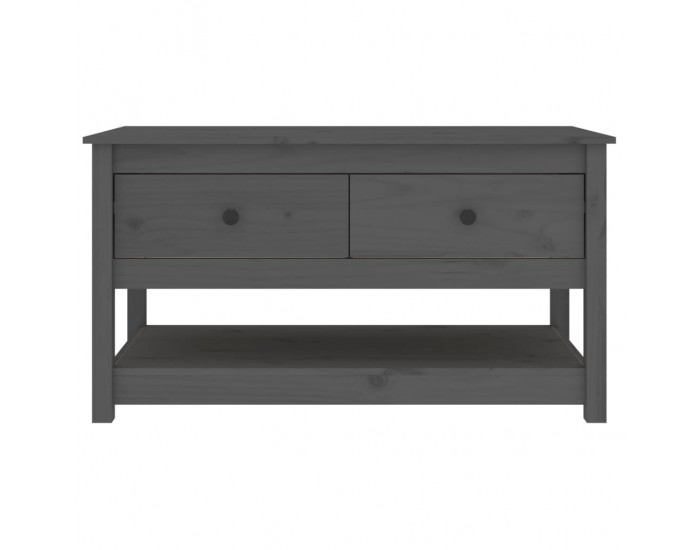 Sonata H Кафе маса, Сиво, 102x49x55 см, борово дърво масив