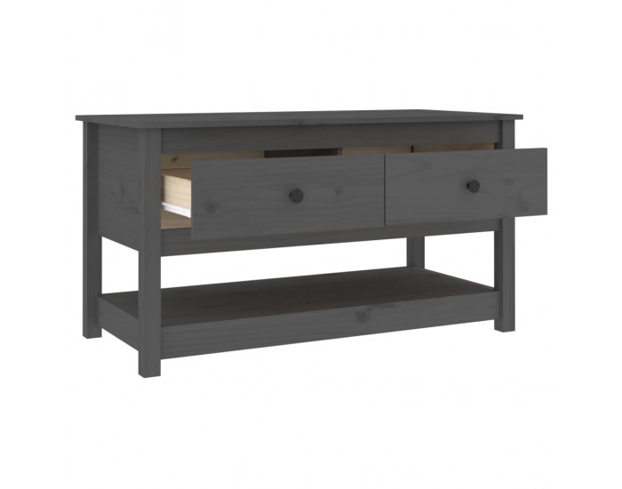 Sonata H Кафе маса, Сиво, 102x49x55 см, борово дърво масив