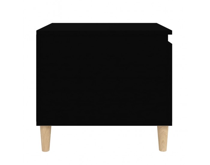 Sonata H Маса за кафе, черна, 100x50x45 см, инженерно дърво