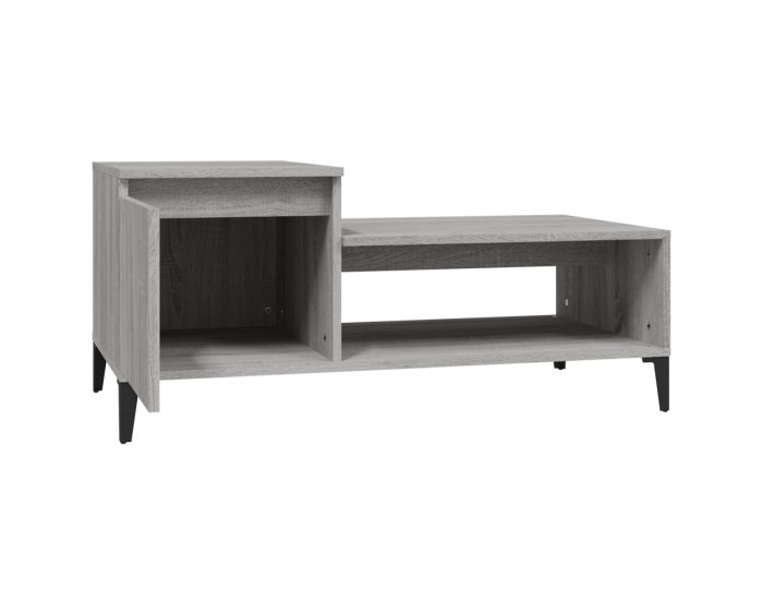 Sonata H Кафе маса, сив сонома, 100x50x45 см, инженерно дърво