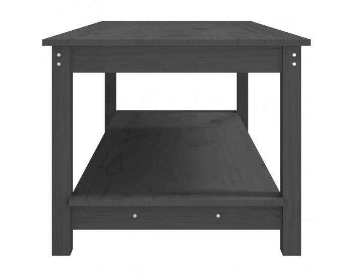 Sonata H Кафе маса, сива, 110x55x45 см, борово дърво масив