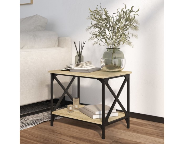 Sonata H Странична маса, дъб сонома, 55x38x45 см, инженерно дърво