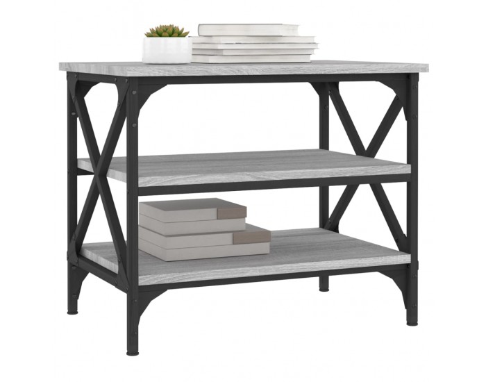 Sonata H Странична маса, cив сонома, 55x38x45 см, инженерно дърво