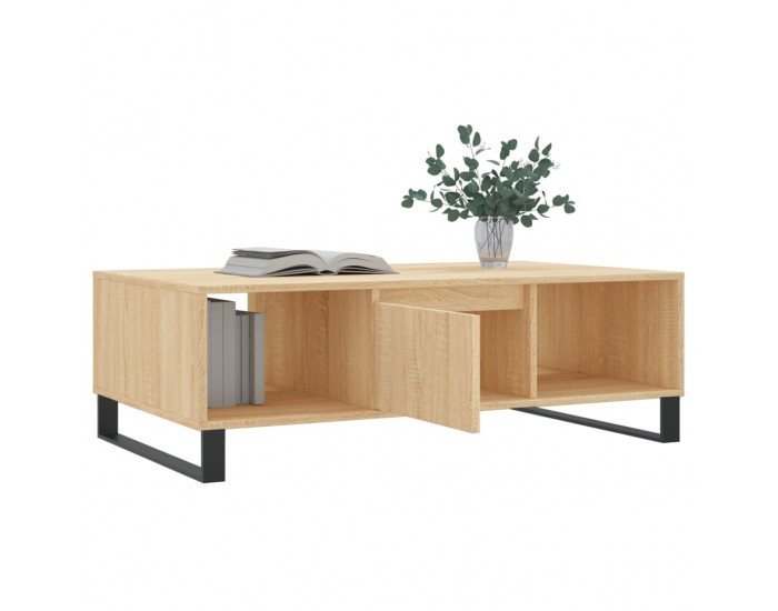 Sonata H Кафе маса, дъб сонома, 104x60x35 см, инженерно дърво