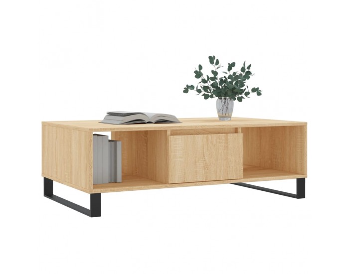 Sonata H Кафе маса, дъб сонома, 104x60x35 см, инженерно дърво