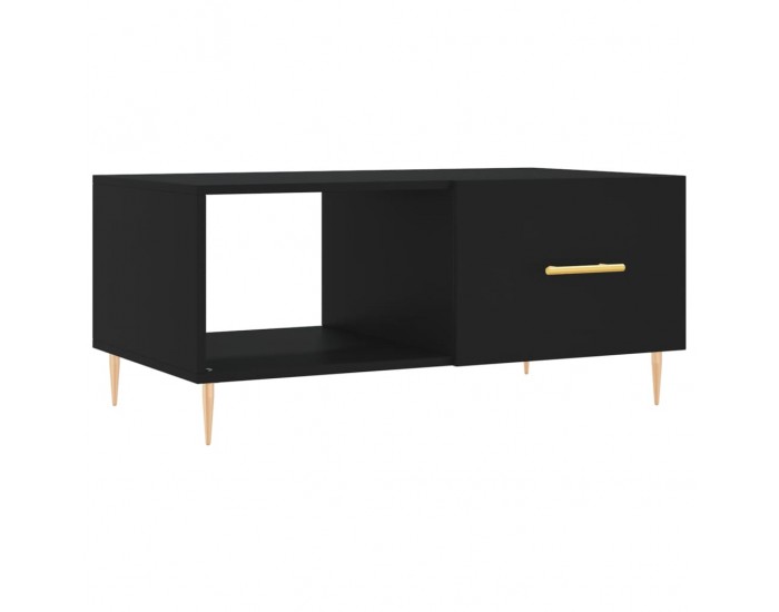 Sonata H Маса за кафе, черна, 90x50x40 см, инженерно дърво