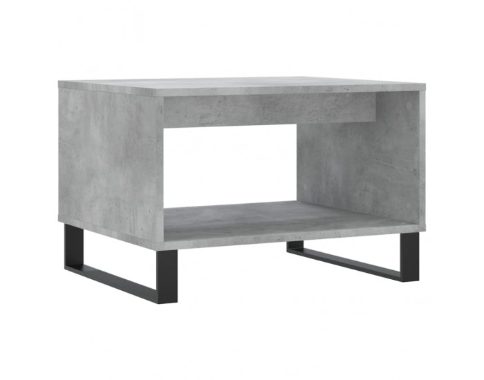 Sonata H Маса за кафе, бетонно сива, 60x50x40 см, инженерно дърво