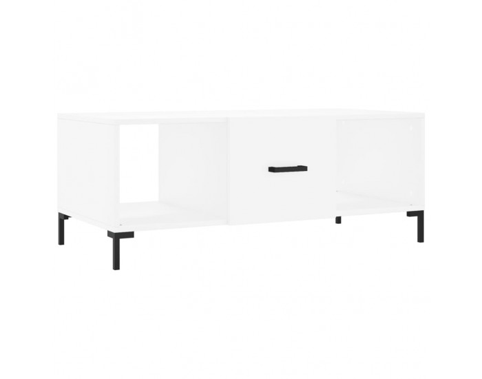 Sonata H Маса за кафе, бяла, 102x50x40 см, инженерно дърво