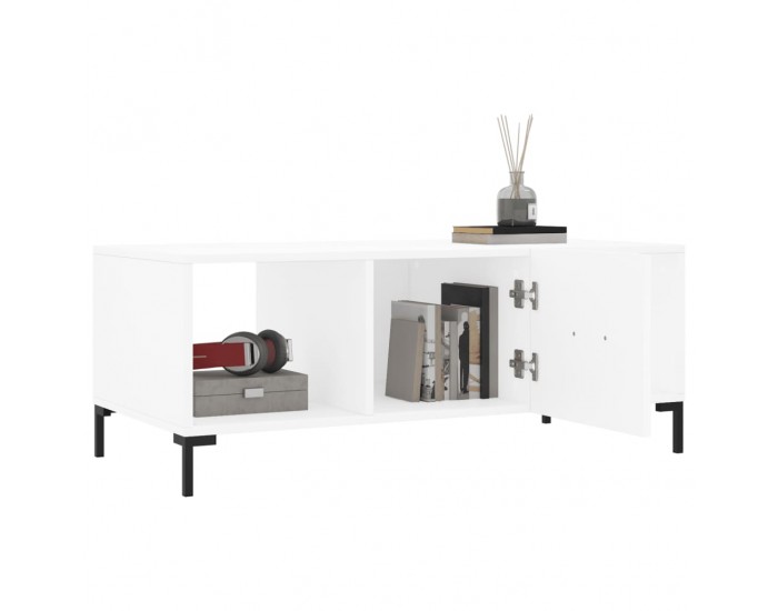 Sonata H Маса за кафе, бяла, 102x50x40 см, инженерно дърво