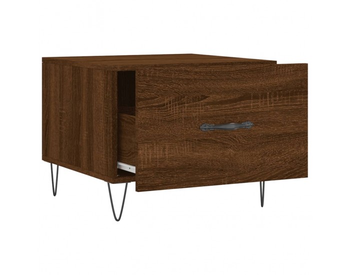 Sonata H Кафе маса, кафяв дъб, 50x50x40 см, инженерно дърво