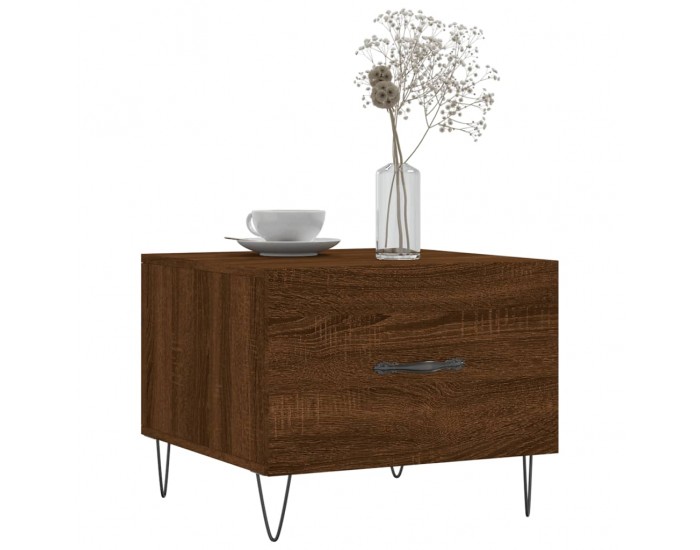 Sonata H Кафе маса, кафяв дъб, 50x50x40 см, инженерно дърво