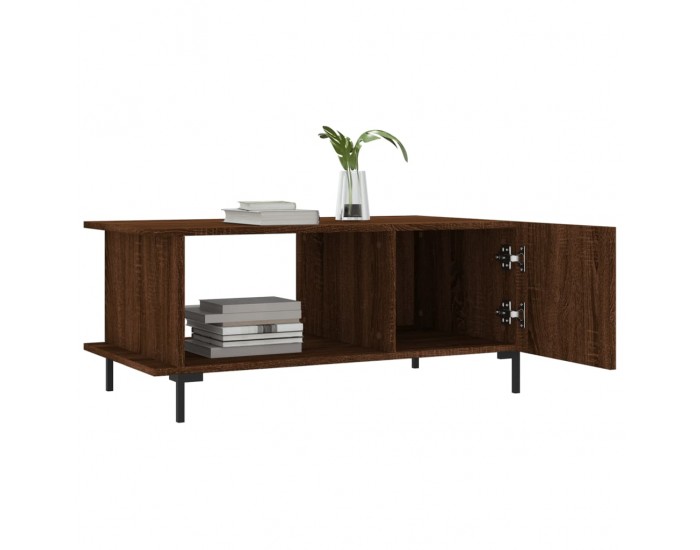 Sonata H Кафе маса, кафяв дъб, 90x50x40 см, инженерно дърво