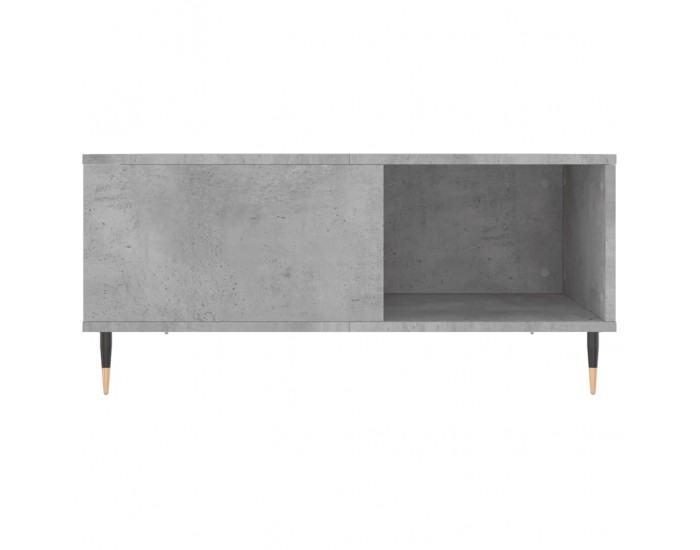 Sonata H Маса за кафе, бетонно сива, 80x80x36,5 см, инженерно дърво