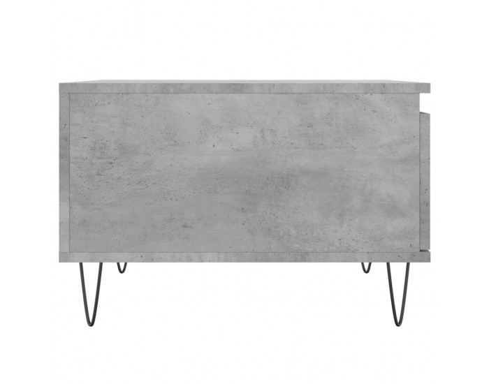 Sonata H Маса за кафе, бетонно сива, 55x55x36,5 см, инженерно дърво