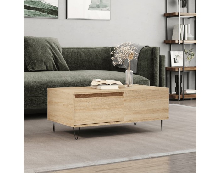 Sonata H Кафе маса, дъб сонома, 90x50x36,5 см, инженерно дърво