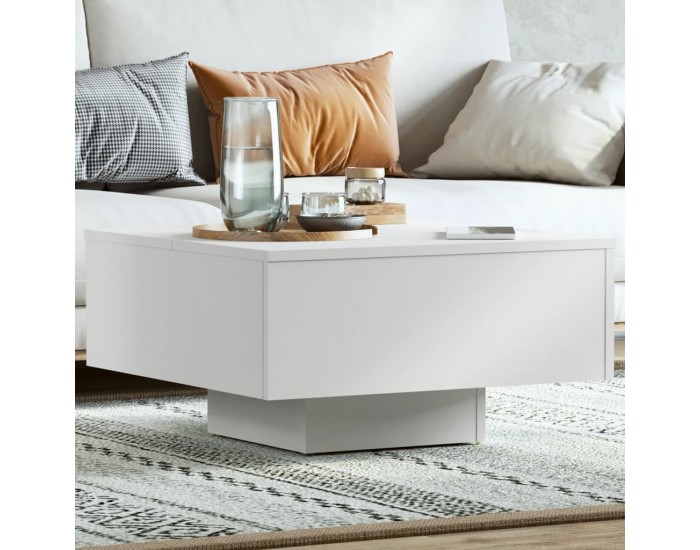 Sonata H Маса за кафе, бяла, 60x60x31,5 см, инженерно дърво