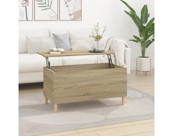 Sonata H Кафе маса, дъб сонома, 90x44,5x45 см, инженерно дърво