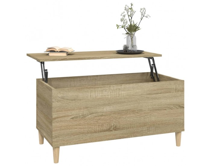 Sonata H Кафе маса, дъб сонома, 90x44,5x45 см, инженерно дърво