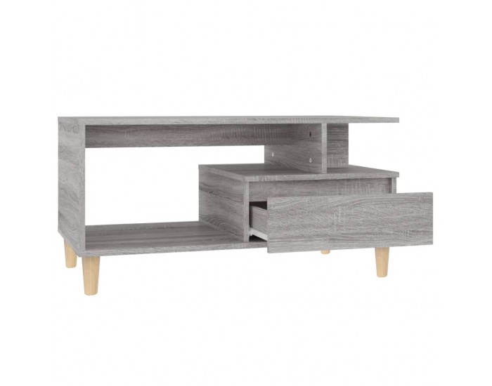 Sonata H Маса за кафе, сив сонома, 90x49x45 см, инженерно дърво