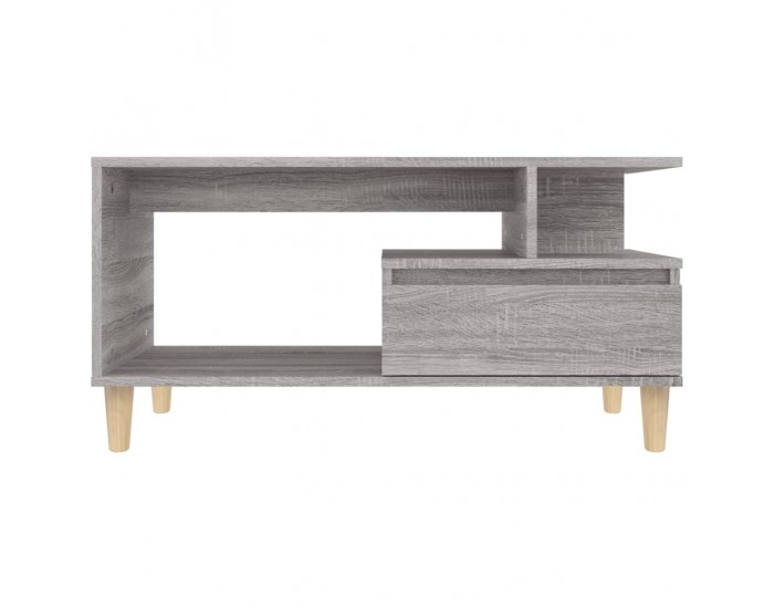 Sonata H Маса за кафе, сив сонома, 90x49x45 см, инженерно дърво