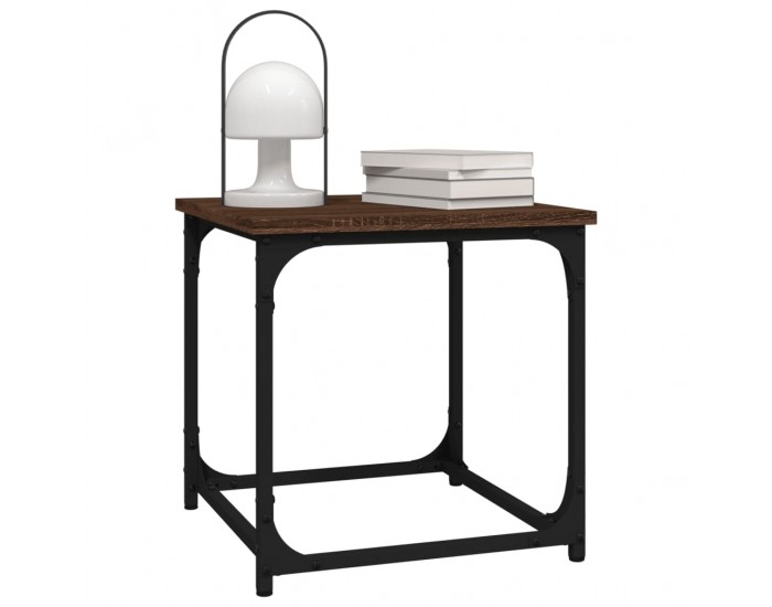 Sonata H Странична маса, кафяв дъб, 40x40x40 см, инженерно дърво