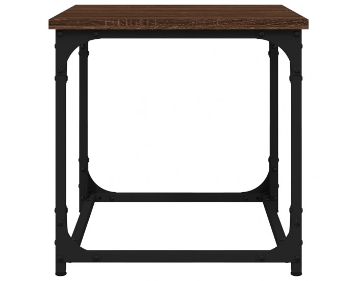 Sonata H Странична маса, кафяв дъб, 40x40x40 см, инженерно дърво