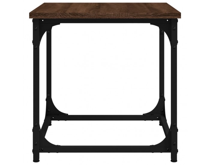 Sonata H Странична маса, кафяв дъб, 40x40x40 см, инженерно дърво