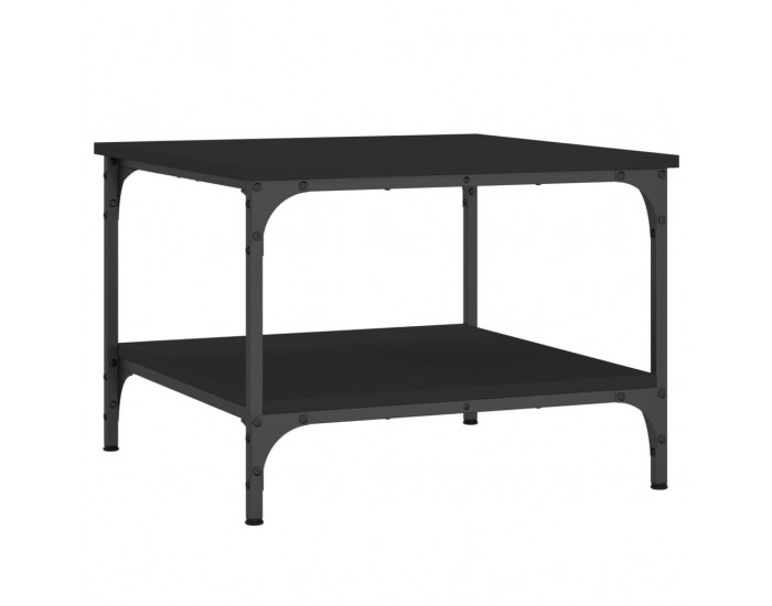 Sonata H Кафе маса, черна, 55x55x40 см, инженерно дърво