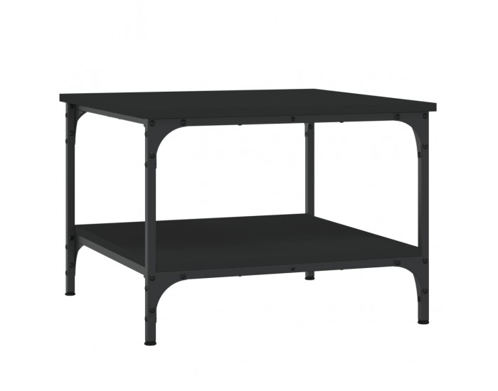 Sonata H Кафе маса, черна, 55x55x40 см, инженерно дърво