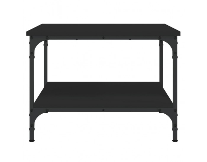 Sonata H Кафе маса, черна, 55x55x40 см, инженерно дърво