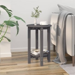 Sonata H Кафе маса, сива, Ø 40x60 см, борово дърво масив - Холни маси