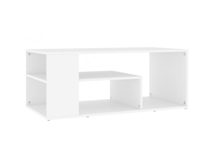 Sonata H Маса за кафе, бяла, 100x50x40 см, инженерно дърво