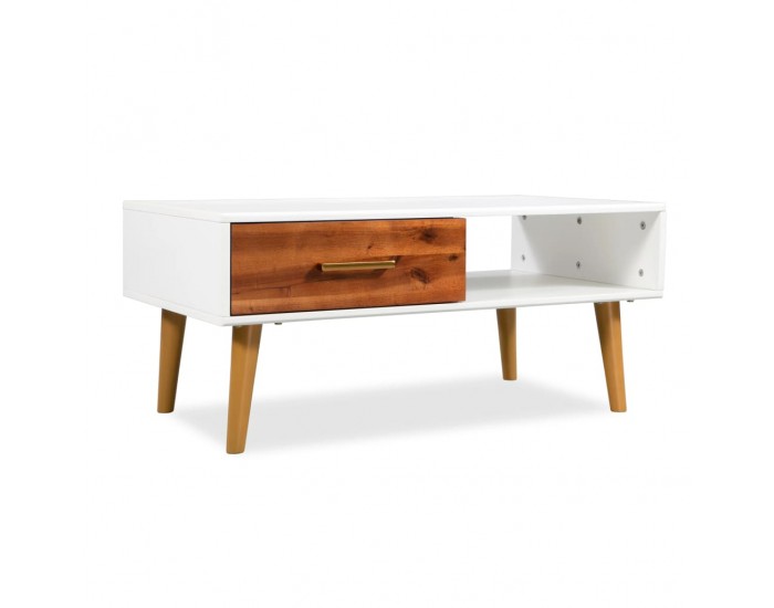 Sonata H Маса за кафе, масивно акациево дърво, 90x50x40 см