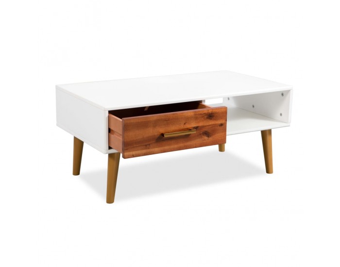 Sonata H Маса за кафе, масивно акациево дърво, 90x50x40 см