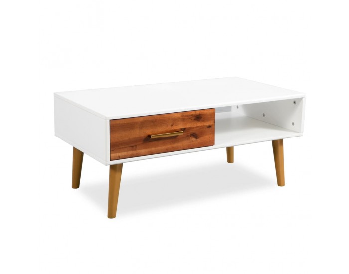 Sonata H Маса за кафе, масивно акациево дърво, 90x50x40 см