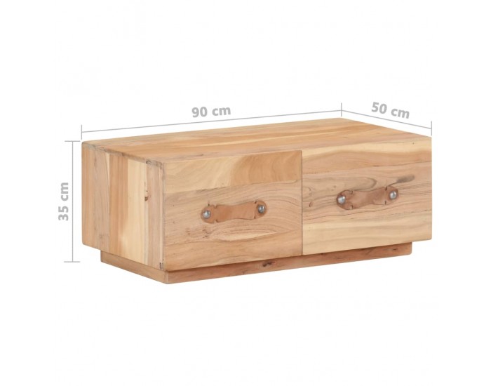 Sonata H Маса за кафе, 90x50x35 см, регенерирано дърво масив