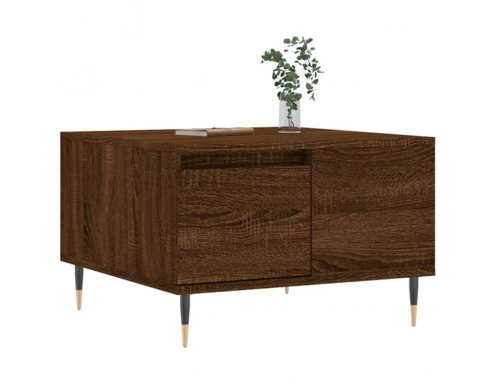 Sonata H Кафе маса, кафяв дъб, 55x55x36,5 см, инженерно дърво