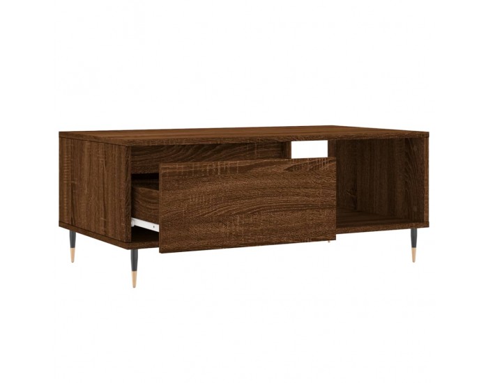 Sonata H Кафе маса, кафяв дъб, 90x50x36,5 см, инженерно дърво