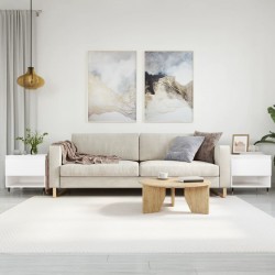 Sonata H Маси за кафе, 2 бр, бели, 50x46x50 см, инженерно дърво - Холни маси